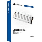 Corsair MP600 PRO LPX 2 TB, SSD weiß, PCIe 4.0 x4, NVMe 1.4, M.2 2280