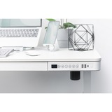 Digitus Elektrisch höhenverstellbarer Schreibtisch mit USB-Ladestation und Schublade DA-90406 weiß