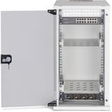 Digitus Netzwerk-Set SOHO Pro 10" 315x300 mm (BxT), IT-Schrank hellgrau, 12 Höheneinheiten