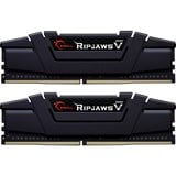 G.Skill DIMM 64 GB DDR4-4400 (2x 32 GB) Dual-Kit, Arbeitsspeicher schwarz, F4-4400C19D-64GVK, Ripjaws V, INTEL XMP