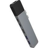 Hyper USB-C 4K Ethernet Dock, Dockingstation dunkelgrau