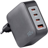 Intenso Power Adapter W140A3C GaN + C520C Kabel, Ladegerät schwarz, 140Watt