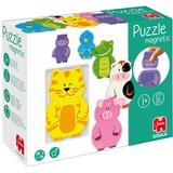 Jumbo Magnetisches Holzpuzzle Tiere 