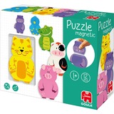 Jumbo Magnetisches Holzpuzzle Tiere 