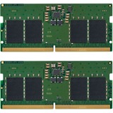 Kingston SO-DIMM 16 GB DDR5-5200 (2x 8 GB) Dual-Kit, Arbeitsspeicher grün, KVR52S42BS6K2-16, Value RAM