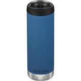 Klean Kanteen Trinkflasche TKWide VI vakuumisoliert, 473ml blau, mit schwarzer Café Cap