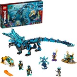 LEGO 71754 Ninjago Wasserdrache, Konstruktionsspielzeug Drachen Spielzeug für Kinder ab 9 Jahren, Set mit 5 Ninja Mini Figuren