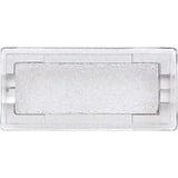 Merten Symbol neutral rechteckig, Schriftband transparent, Retail