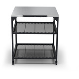 Ooni Modular Table V2 Large UU-P2F100, Untergestell schwarz/edelstahl, für Ooni Pizzaofen samt Zubehör