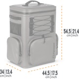 Petromax Kühlrucksack 27 Liter, Kühltasche dunkelgrau