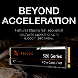 Seagate FireCuda 520 500 GB, SSD PCIe 4.0 x4, NVMe 1.4, M.2 2280