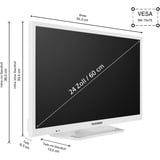 Telefunken XH24O550M-W, LED-Fernseher 60 cm (24 Zoll), weiß, WXGA (HD-ready), Triple Tuner, Mediaplayer