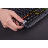 Thermaltake ARGENT K5 RGB, Gaming-Tastatur titan/schwarz, DE-Layout, Cherry MX RGB Speed Silver