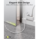 goobay Ethernet-Adapterkabel USB-C 3.2 Gen2 > RJ-45, Slim weiß, 1 Meter