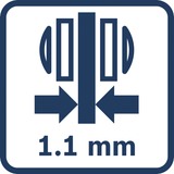 Bosch Akku-Kettensäge BITURBO GKE 18V-40 Professional solo, 18Volt blau, ohne Akku und Ladegerät