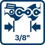 Bosch Akku-Kettensäge GKE 18V-40 Professional solo, 18Volt blau, ohne Akku und Ladegerät