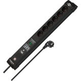 Brennenstuhl Connect Premium-Line WiFi Steckdosenleiste 6-fach schwarz, 3 m Kabel, Smarter Überspannungsschutz