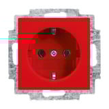 Busch-Jaeger Schutzkontaktsteckdose Einsatz 20 EUC-917 rot, Retail