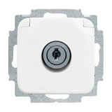 Busch-Jaeger Steckdosen Einsatz mit abschließbarem Schloss weiß, Retail