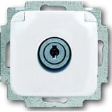 Busch-Jaeger Steckdosen Einsatz mit abschließbarem Schloss weiß, Retail