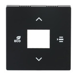 Busch-Jaeger Zentralscheibe matt, Abdeckung schwarz, Retail