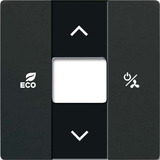 Busch-Jaeger Zentralscheibe matt, Abdeckung schwarz, Retail