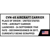 COBI CVN-65 Aircraft Carrier, Konstruktionsspielzeug Maßstab 1:300