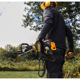 DEWALT Akku-Multifunktionsgerät mit Kantenschneider-Aufsatz DCMASED57X1, 54Volt, Rasentrimmer gelb/schwarz, Li-Ionen Akku 9,0Ah