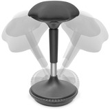 Digitus Ergonomischer Büro-Hocker / Stehhilfe DA-90422, Stuhl schwarz, höhenverstellbar, für mehr Dynamik beim Sitzen / Stehen