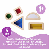 Eichhorn Montessori Fensterbausteine, Konstruktionsspielzeug 