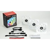Enermax HF120 ARGB White 3 Pack 120x120x25, Gehäuselüfter weiß, 3er Pack, inkl. Controller, 120 mm