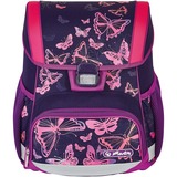 Herlitz Loop Plus Butterflies, Schulranzen lila, inkl. 16 tlg. Schüleretui, Faulenzermäppchen, Sportbeutel