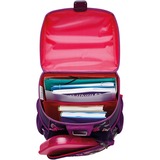 Herlitz Loop Plus Butterflies, Schulranzen lila, inkl. 16 tlg. Schüleretui, Faulenzermäppchen, Sportbeutel