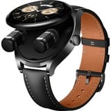 Huawei Watch Buds (Saga-B19T), Smartwatch schwarz, schwarzes Lederamband, inkl. Kopfhörer