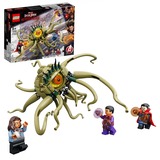 LEGO 76205 Marvel Super Heroes Duell mit Gargantos, Konstruktionsspielzeug Oktopus-Monster mit beweglichen Tentakeln und Dr. Strange Minifigur, Spielzeug für Kinder ab 8 Jahren