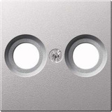 Merten Zentralplatte für Antennendose aluminium, Retail