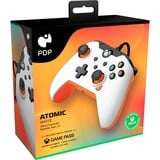 PDP Wired Controller - Atomic White, Gamepad weiß/orange, für Xbox Series X|S, Xbox One, PC