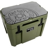 Petromax Haft-Auflage für Petromax Kühlbox kx25, Abdeckung grau, mit Drachenlogo