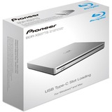 Pioneer BDR-XS07TS, externer Blu-ray-Brenner silber, USB 3.2 Gen 1