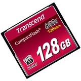 Transcend CompactFlash 800 128 GB, Speicherkarte schwarz, UDMA 7