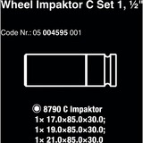 Wera Wheel Impaktor C Set 1 Steckschlüsseleinsatz-Satz, 1/2" 3-teilig, mit Felgenschutz