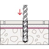 fischer Befestigungs-Set WC N, Dübel hellgrau, 2-teilig, für Stand-WCs