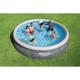 Bestway Fast Set Aufstellpool-Set, Ø 457cm x 84cm, Schwimmbad schiefer, mit Filterpumpe