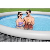 Bestway Fast Set Aufstellpool-Set, Ø 457cm x 84cm, Schwimmbad schiefer, mit Filterpumpe