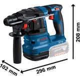 Bosch Professional 18V Profi-Set Bohrhammer GBH 18V-22 + Bohrschrauber GSR 18V-65 + Schlagschrauber GDX 18V-285 blau/schwarz, 3x Li-Ionen Akku 5,0Ah, Werkzeugtasche