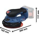 Bosch Professional Akku-Exzenterschleifer GEX 18V-150-3 Professional solo, 18Volt blau, ohne Akku und Ladegerät