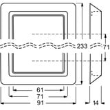 Busch-Jaeger Rahmen dreifach Unterputz Allwetter Schutzart IP44 Retail