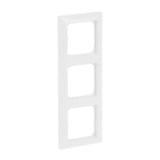 Busch-Jaeger Rahmen dreifach, Kunststoff, glänzend, Unterputzmontage, Schutzart IP20, 81 x 223 x 12 mm weiß (glänzend), Retail