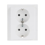 Busch-Jaeger Schutzkontakt Doppelsteckdose 202 EUJB-84 weiß, Retail