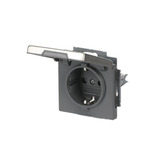 Busch-Jaeger Steckdose mit Klappdeckel edelstahl, Retail